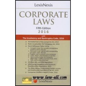 LexisNexis Corporate Laws with Insolvency and Bankruptcy Code, 2016 (HB Pocket)